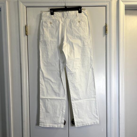 Nili Lotan Eliot Boy Pants size 8 white cotton NWT Made in USA - Picture 5 of 7